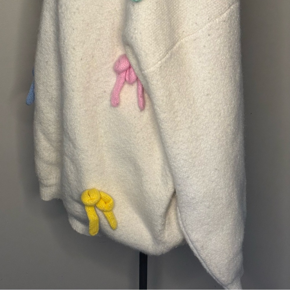 🎀CIDER🎀 Colorful Bow Sweater - Picture 4 of 9